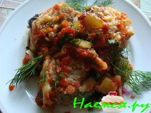 Розочки из теста с мясом