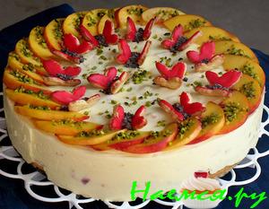 Торт "Лето" (Манго-нектариновый чизкейк)