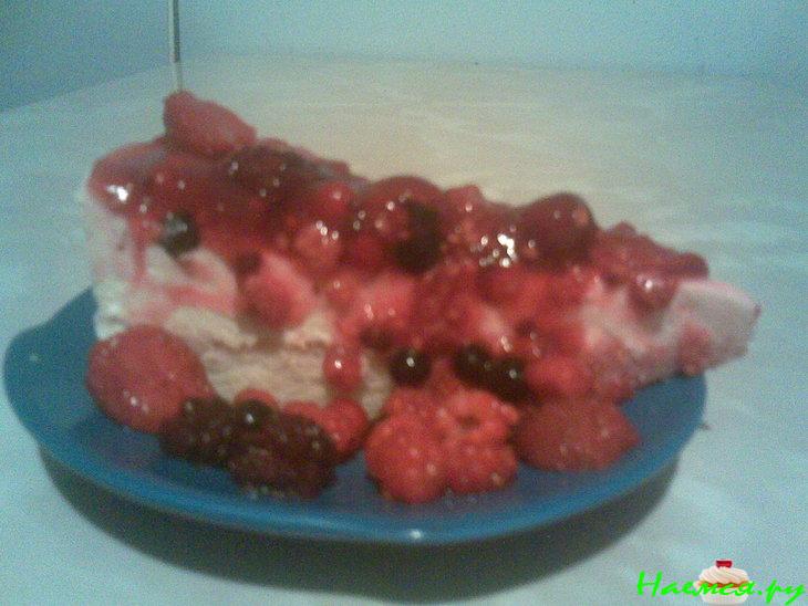 Творожный торт с ягодами Творожный торт с ягодами