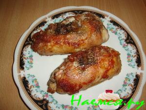 Фаршированные куриные ножки с грибами
