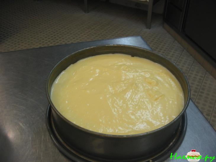 Персиковый торт со сливочным кремом