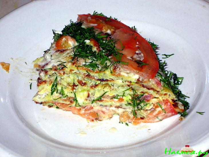 Кабачковый торт воскресный