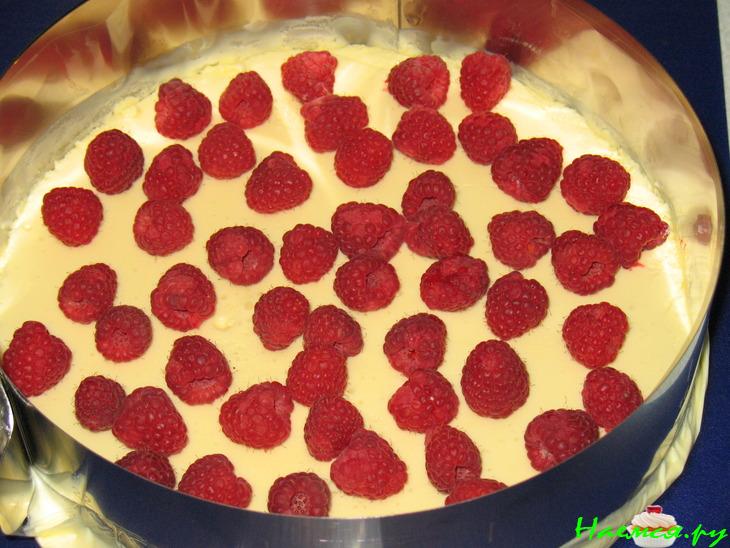 Торт с малиной и глазированными апельсинами &laquo;Солнышко для Иришки&raquo;