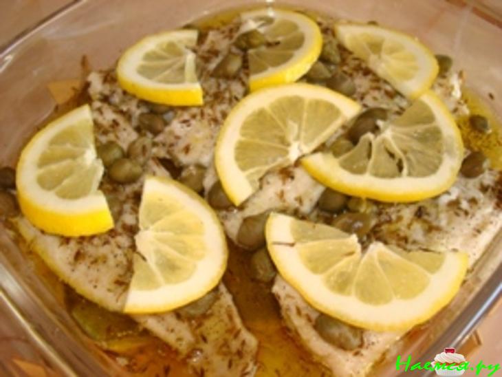 Треска с розмарином и каперсами