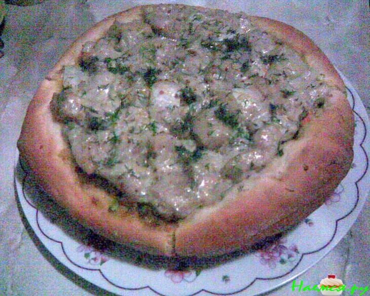 Открытый рыбный пирог (постный)