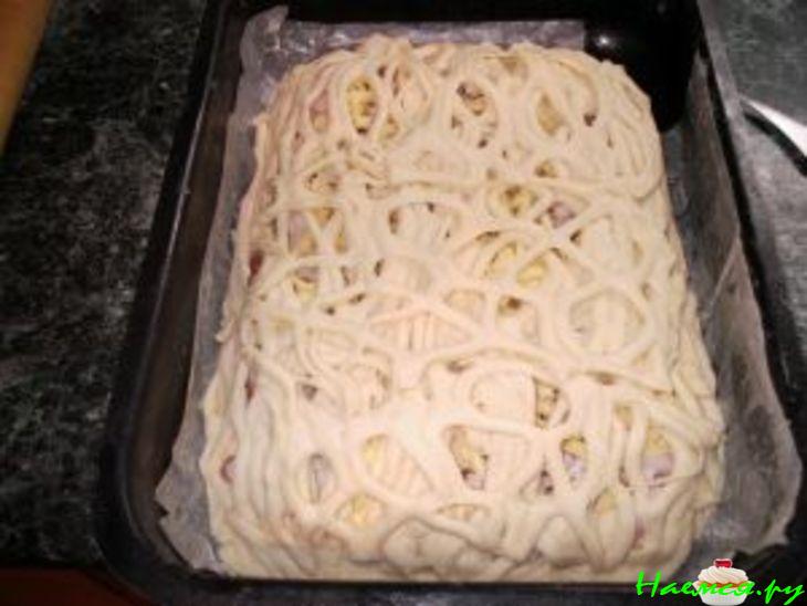 Пирог с копченной курицей Пирог с копченной курицей