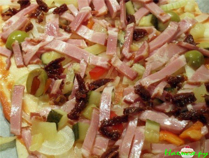 Пицца на тонкой основе (еще вариант)