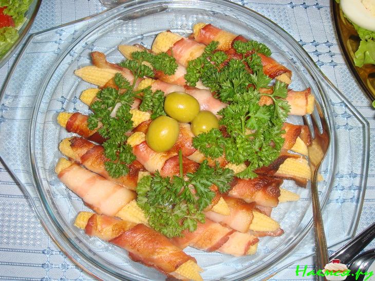 Кукуруза в беконе