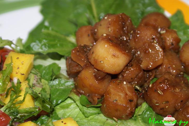 Морской гребешок "терияки"