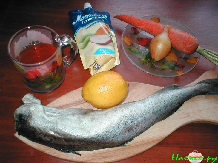 Минтай в соусе