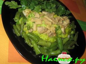 Морской язык с кукурузным соусом