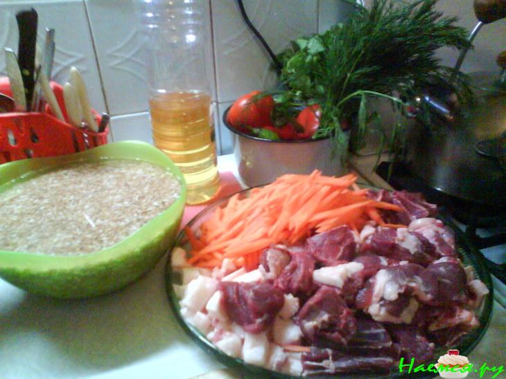 Плов по-Фергански с салатом Плов по-Фергански с салатом