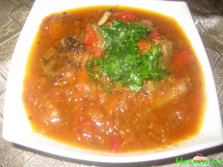 Рагу баранина с овощами