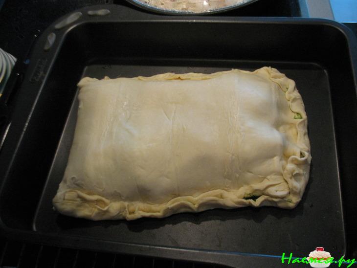 Слоеный пирог со шпинатом Слоеный пирог со шпинатом