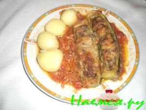 Фаршированные цуккини Фаршированные цуккини