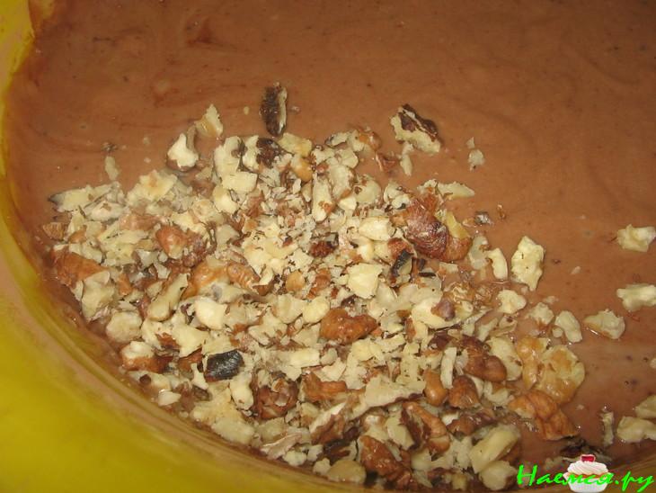 Пирог Зебра с орехами и смородиной Пирог Зебра с орехами и смородиной