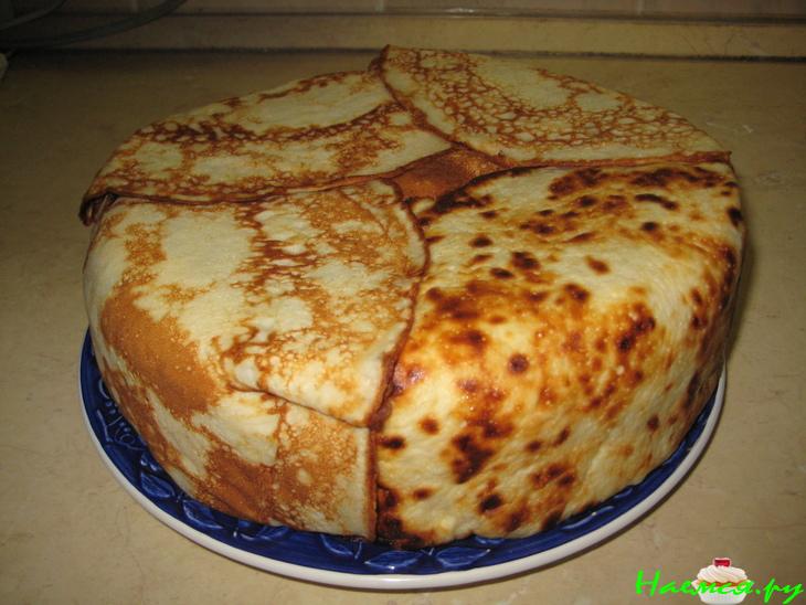 Блинчатый сладкий пирог