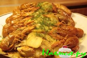 Судак выпендрежный (с раками)