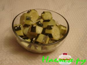 Быстромаринованные кабачки