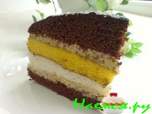 Торт "Лилия" с банановым кремом