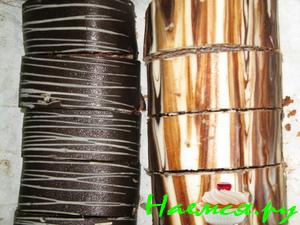 Бисквитный рулет "Черное и белое"