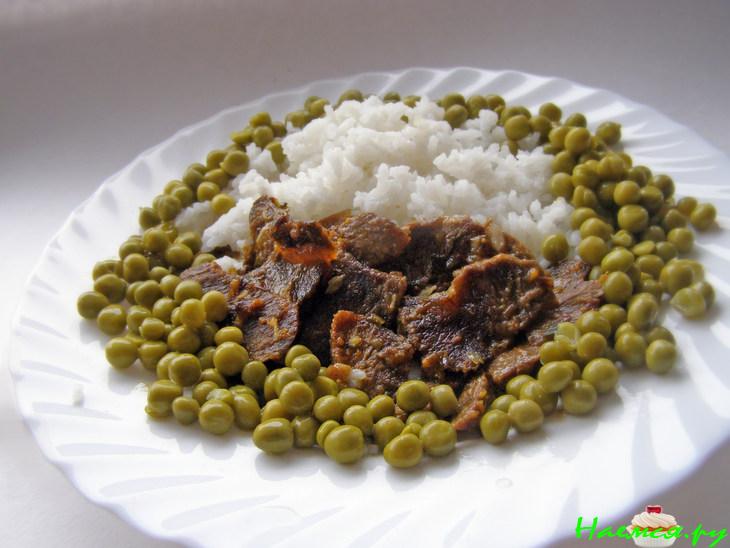 Мясо тушеное с имбирем