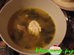 Щи "Щавель и шпинат"