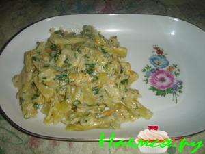 Тушеная стручковая фасоль (шпарагивка)