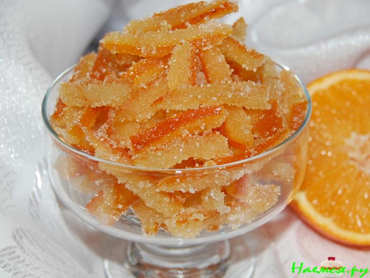 Цукаты из апельсиновых корочек