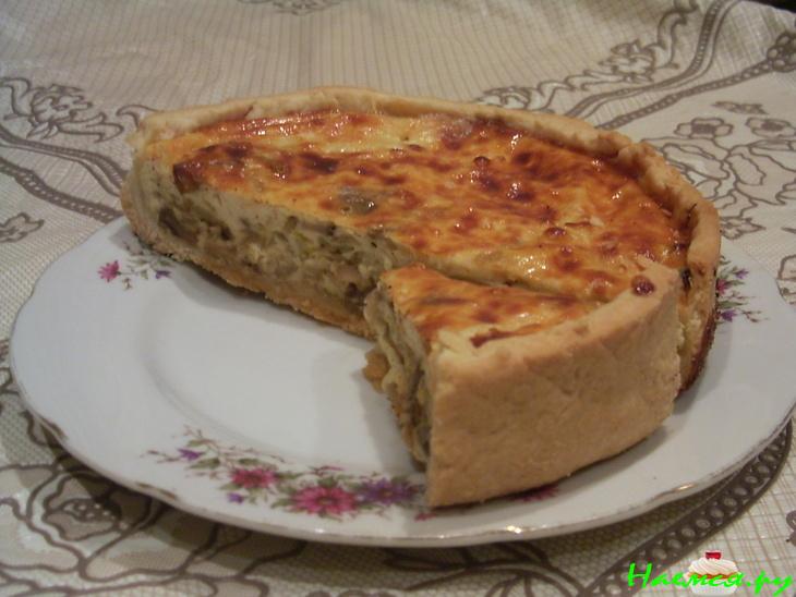 Флан с грибами и луком Флан с грибами и луком