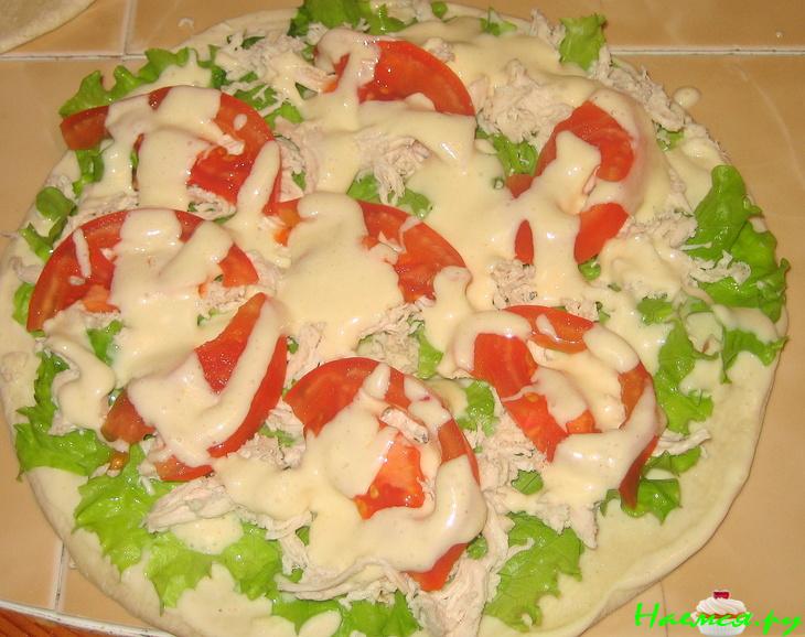 Закрытая пицца "Цезарь"