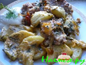 Кабачки с тефтельками под соусом Лечо Кабачки с тефтельками под соусом Лечо