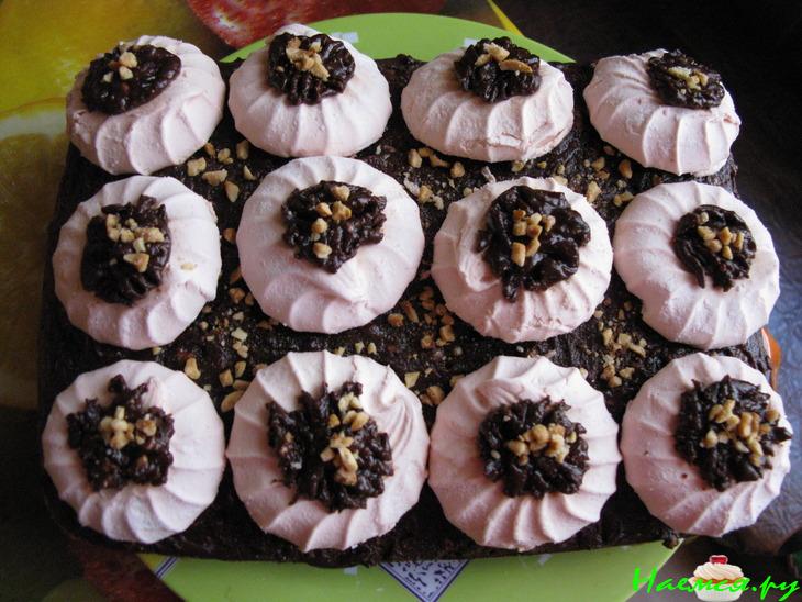 Сладкий морковно-лимоный пирог с зефиром и шоколадом