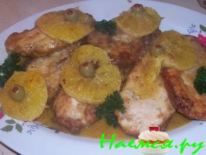 Курочка в апельсиновом соусе