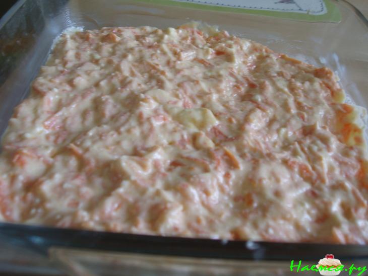 Творожная запеканка с морковью