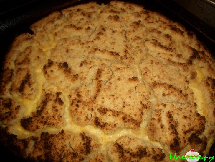 Пирог творожный с апельсином