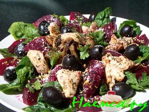 Свекольно-куриный салат