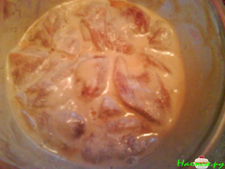 Свинина в пиве с майонезом