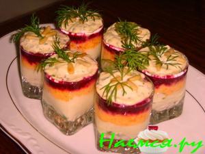 Веррины из селедки под шубой