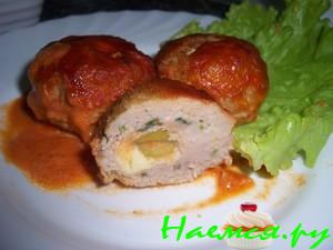 Тефтели с сыром и оливками