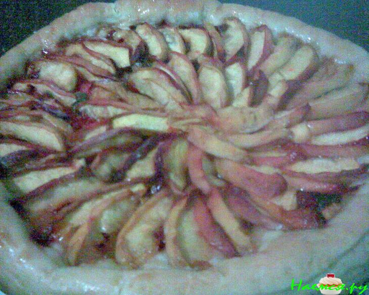 Постный фруктовый пирог из дрожжевого теста (с нектаринами) Постный фруктовый пирог из дрожжевого теста (с нектаринами)