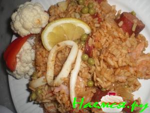 Паелья из морепродуктов Паелья из морепродуктов