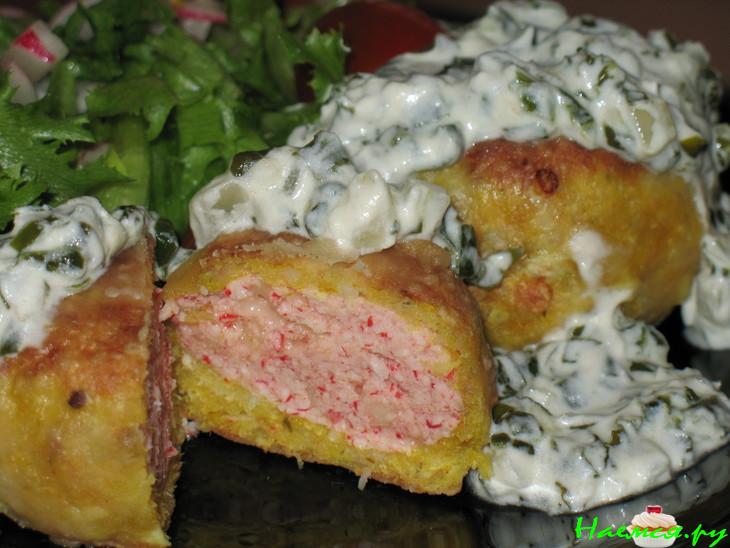 Тефтельки рыбно-крабовые