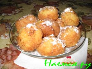 Творожные шарики с яблоками