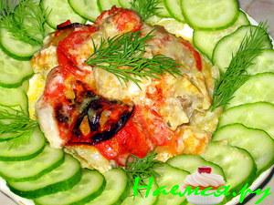 Рыбная запеканка (океанический окунь)