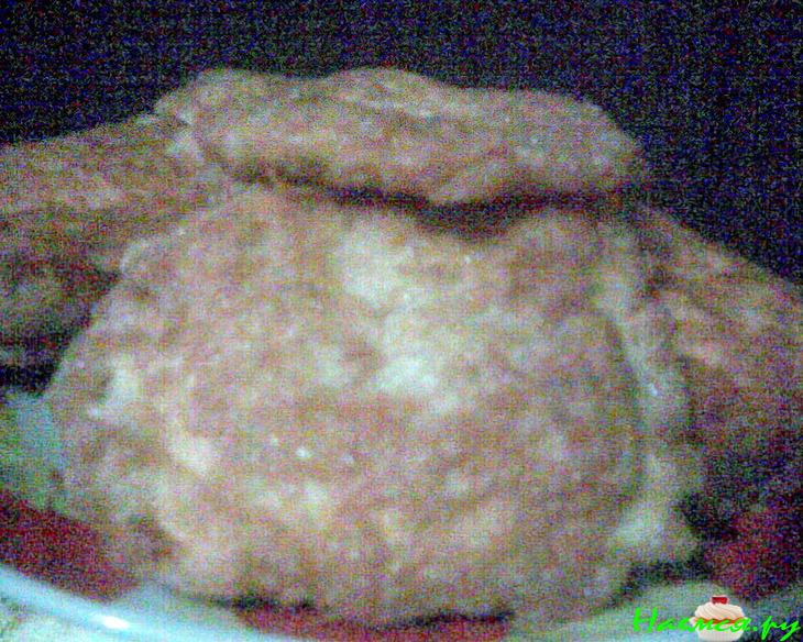 Жареная рыба в круглых вафельках