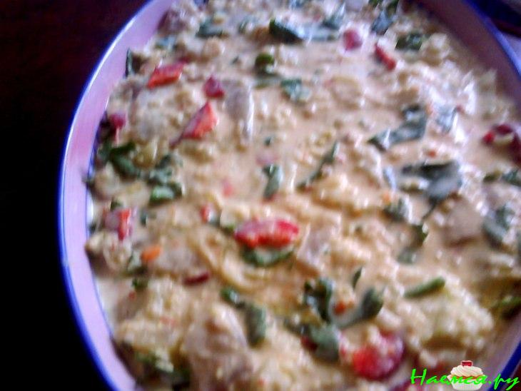 Запеканка из цветной капусты с рыбой