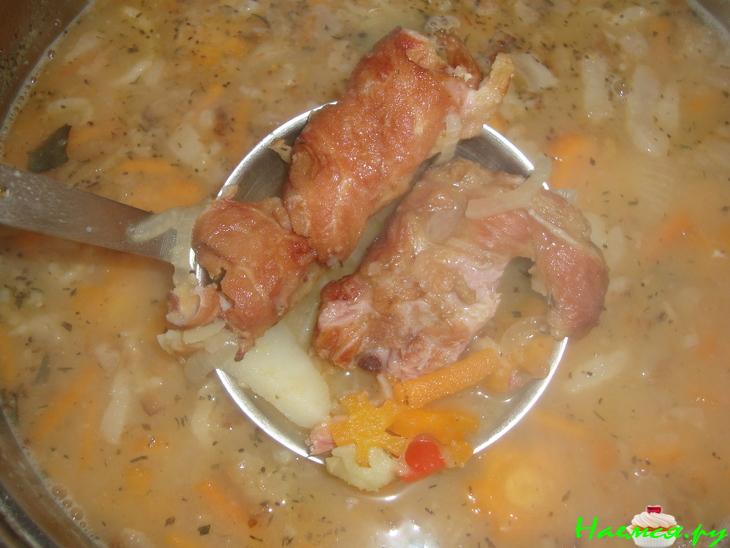 Супчик гороховый со шкварками "Мамин" Супчик гороховый со шкварками "Мамин"