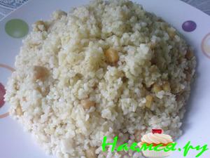 Плов из булгура с нутом