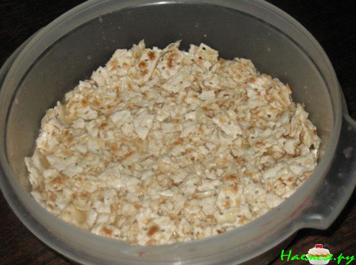 Яблочный пирог из мацы